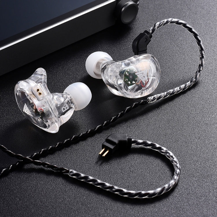 QKZ VK1 Plug-in Design Four-unit Music Headphones, Support for Changing Lines Microphone Version - In Ear Wired Earphone by QKZ | Online Shopping UK | buy2fix