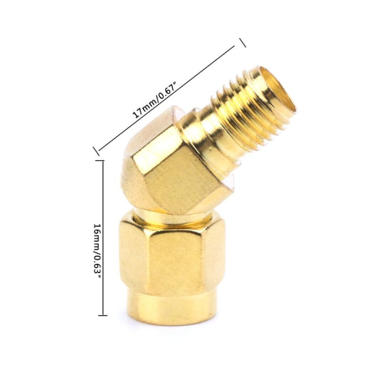 SMA Male to SMA Female 45 Degrees 135 Degrees FPV Conical Adapter Connector - Security by buy2fix | Online Shopping UK | buy2fix