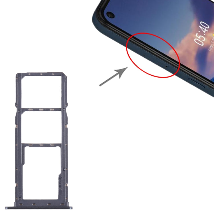 SIM Card Tray + SIM Card Tray + Micro SD Card Tray for Nokia 5.4 TA-1333 TA-1340 TA-1337 TA-1328 TA-1325 (Blue) - Card Tray by buy2fix | Online Shopping UK | buy2fix