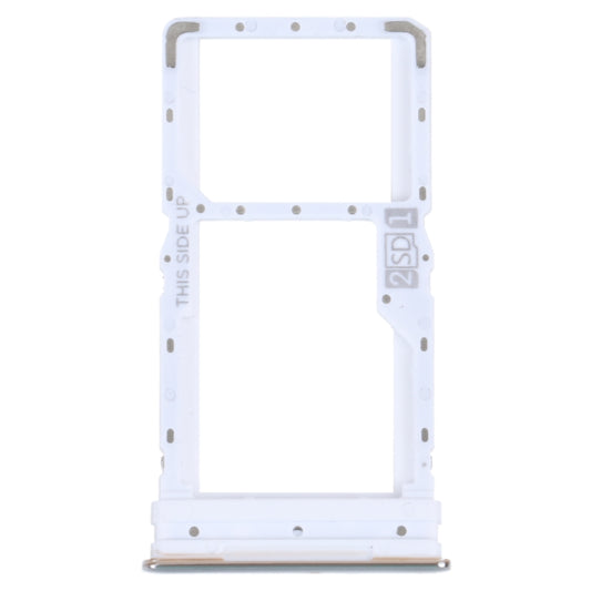 For Motorola Moto G52 SIM Card Tray + SIM / Micro SD Card Tray (Silver) - Card Socket by buy2fix | Online Shopping UK | buy2fix