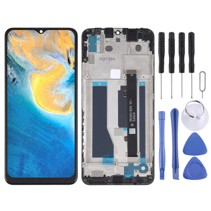 OEM LCD Screen For ZTE Blade A71 A7030 2021 Digitizer Full Assembly with Frame (Black) - For ZTE by buy2fix | Online Shopping UK | buy2fix