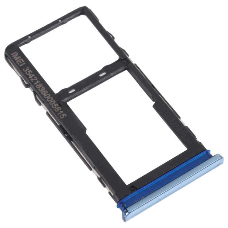 For TCL 30 / 30+ / 30 5G Original SIM Card Tray + Micro SD Card Tray (Blue) - Repair & Spare Parts by buy2fix | Online Shopping UK | buy2fix