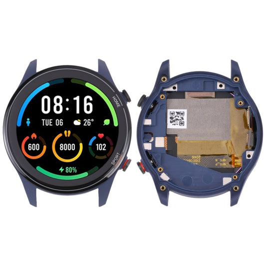 Original LCD Screen For Xiaomi Mi Watch / Watch Color Sport / Watch Revolve Active Digitizer Full Assembly with Frame (Blue) - Repair & Spare Parts by buy2fix | Online Shopping UK | buy2fix