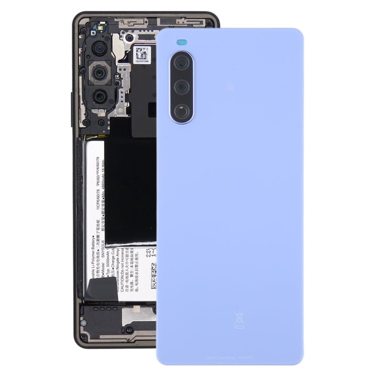 For Sony Xperia 10 IV Original Battery Back Cover(Purple) - Repair & Spare Parts by buy2fix | Online Shopping UK | buy2fix