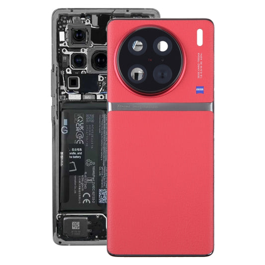 For vivo X90 Pro Original Battery Back Cover with Camera Lens Cover(Red) -  by buy2fix | Online Shopping UK | buy2fix