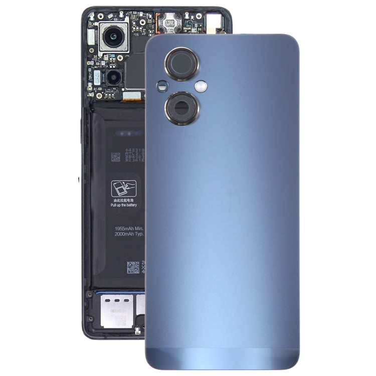 For OnePlus Nord N20 Original Battery Back Cover with Camera Lens Cover(Blue) - Back Cover by buy2fix | Online Shopping UK | buy2fix