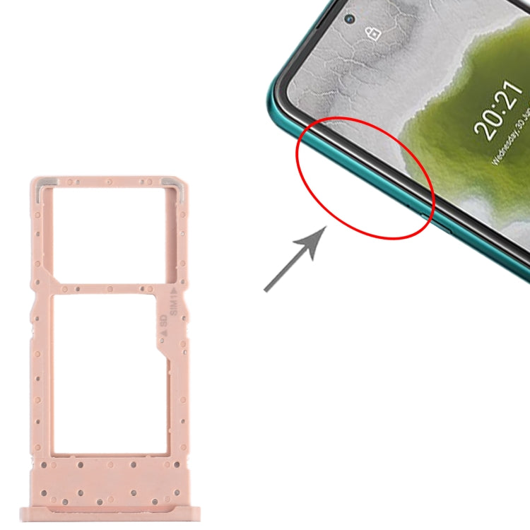 For Nokia X10 Original SIM + SIM / Micro SD Card Tray (Gold) - Card Tray by buy2fix | Online Shopping UK | buy2fix