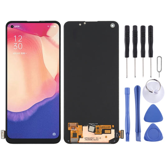 Original AMOLED Material LCD Screen for OPPO Reno5 F With Digitizer Full Assembly - LCD Screen by buy2fix | Online Shopping UK | buy2fix