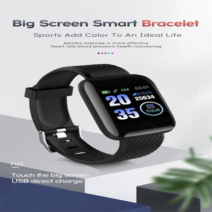 116plus 1.3 inch Color Screen Smart Bracelet IP67 Waterproof, Support Call Reminder/ Heart Rate Monitoring /Blood Pressure Monitoring/ Sleep Monitoring/Excessive Sitting Reminder/Blood Oxygen Monitoring(Red) - Smart Wear by buy2fix | Online Shopping UK | buy2fix