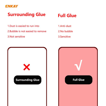 For Huawei P Smart 2021 ENKAY Hat-Prince Full Glue 0.26mm 9H 2.5D Tempered Glass Full Coverage Film - Huawei Tempered Glass by PINWUYO | Online Shopping UK | buy2fix