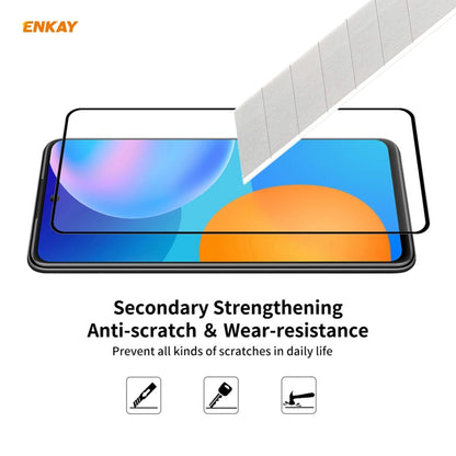 For Huawei P Smart 2021 ENKAY Hat-Prince Full Glue 0.26mm 9H 2.5D Tempered Glass Full Coverage Film - Huawei Tempered Glass by PINWUYO | Online Shopping UK | buy2fix