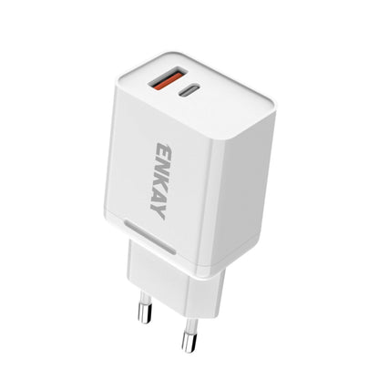 ENKAY Hat-Prince T030 18W 3A PD+QC 3.0 Fast Charging Travel Charger Power Adapter, EU Plug - Apple Accessories by ENKAY | Online Shopping UK | buy2fix