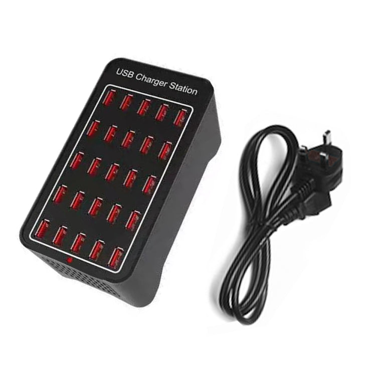 150W 25 USB Ports Fast Charger Station Smart Charger, AC 110-240V, Plug Size:UK Plug - Multifunction Charger by buy2fix | Online Shopping UK | buy2fix