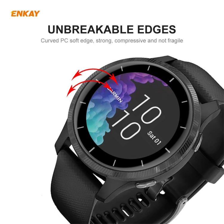 For Venu 2 / Vivoactive 4 45mm ENKAY Hat-Prince 3D Full Screen Soft PC Edge + PMMA HD Screen Protector Film - Screen Protector by ENKAY | Online Shopping UK | buy2fix