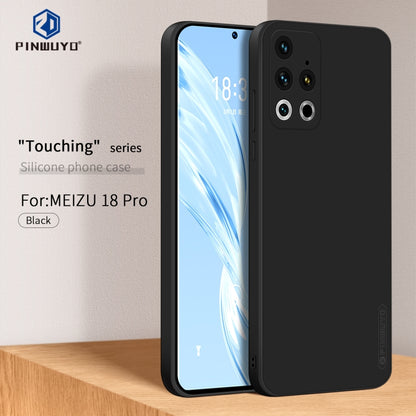 For Meizu 18 Pro PINWUYO Touching Series Liquid Silicone TPU Shockproof Case(Black) - Meizu by PINWUYO | Online Shopping UK | buy2fix