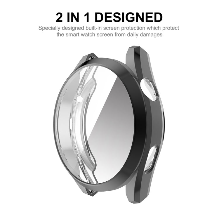 For Huawei Watch 3 Pro 48mm ENKAY Hat-Prince Full Coverage Transparent Soft Case TPU HD Clear Cover(Black) - Watch Cases by ENKAY | Online Shopping UK | buy2fix