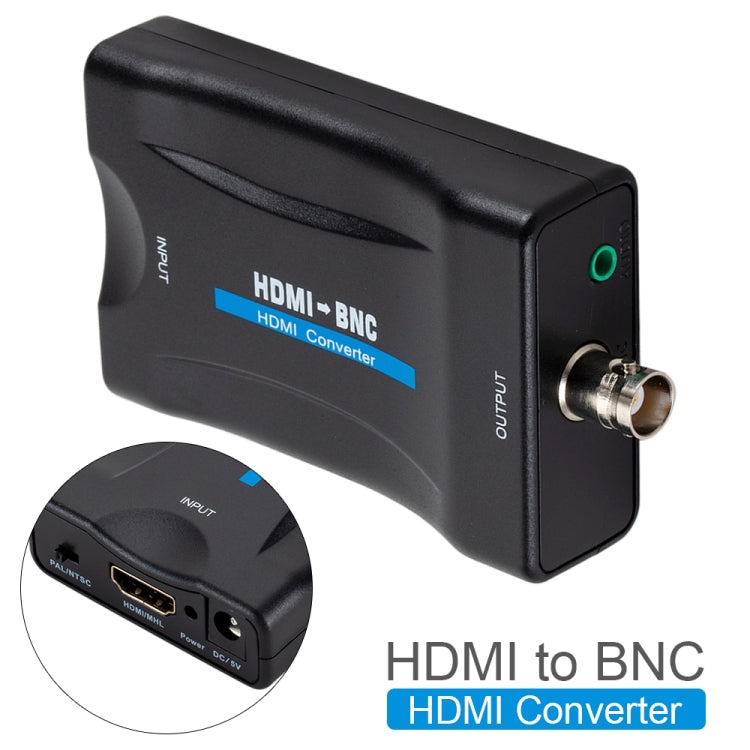 HDMI to BNC Composite Video Converter - Converter by buy2fix | Online Shopping UK | buy2fix