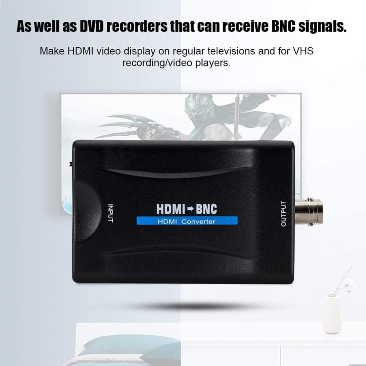 HDMI to BNC Composite Video Converter - Converter by buy2fix | Online Shopping UK | buy2fix