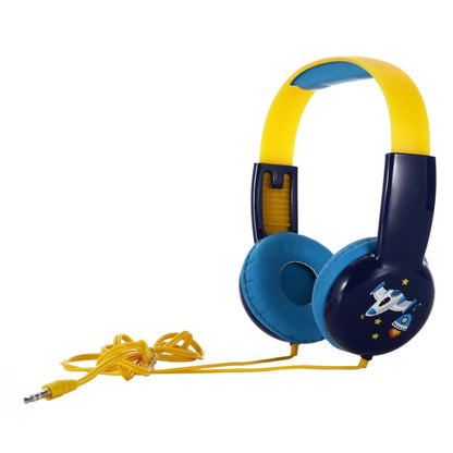 KID101 Portable Cute Children Learning Wired Headphone(Black Yellow) - Multimedia Headset by buy2fix | Online Shopping UK | buy2fix