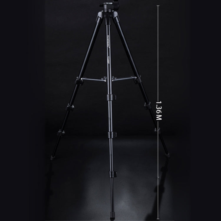 YUNTENG VCT-521 Aluminum Alloy Tripod Mount with Three-Dimensional Tripod Head - Tripods by YUNTENG | Online Shopping UK | buy2fix