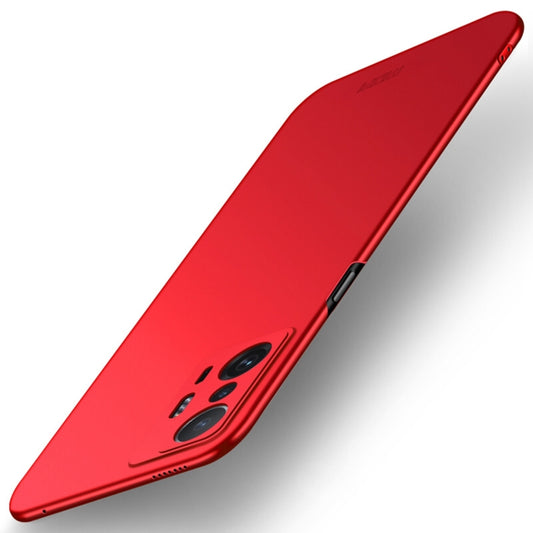 For Xiaomi Mi 11T / 11T Pro MOFI Frosted PC Ultra-thin Hard Phone Case(Red) - Xiaomi Accessories by MOFI | Online Shopping UK | buy2fix