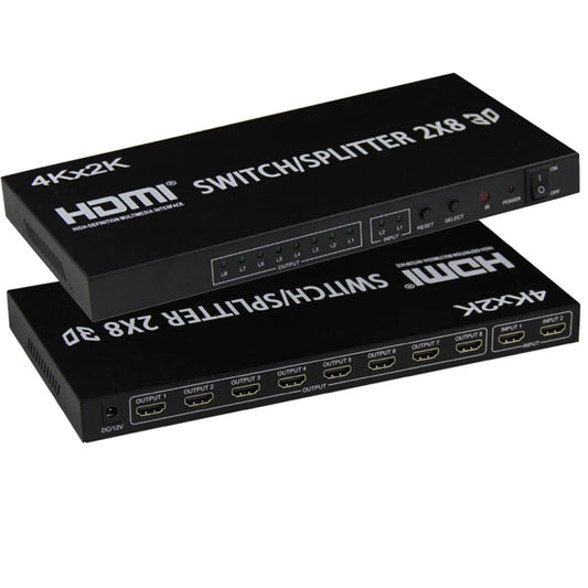 HDMI 2-in-8 Full HD 4K x 2K Video Switch - Switch by buy2fix | Online Shopping UK | buy2fix