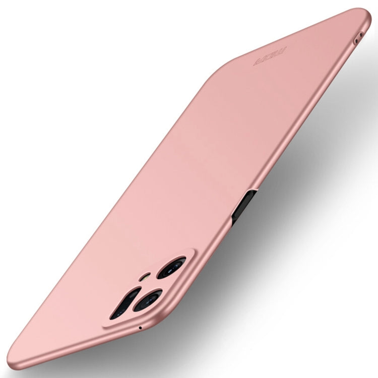 For OPPO Find X5 MOFI Frosted PC Ultra-thin Hard Case(Rose gold) - OPPO Cases by MOFI | Online Shopping UK | buy2fix