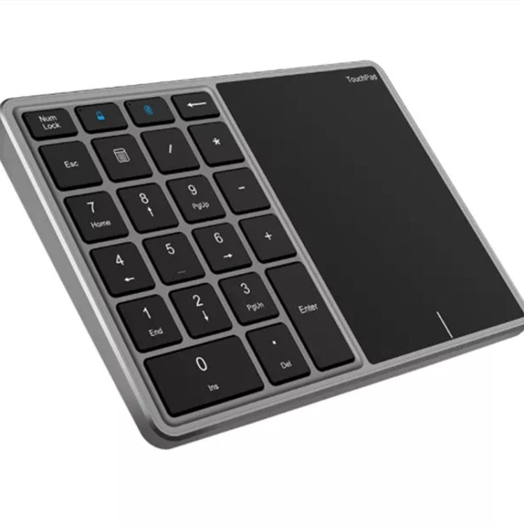 BT-14 Wireless Dual-modes 22 Keys Numeric Type-C Touch Pad Rechargeable Digital Keyboard - Wireless Keyboard by buy2fix | Online Shopping UK | buy2fix