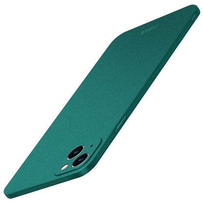 For iPhone 14 MOFI Fandun Series Frosted PC Ultra-thin Phone Case(Green) - iPhone 14 Cases by MOFI | Online Shopping UK | buy2fix