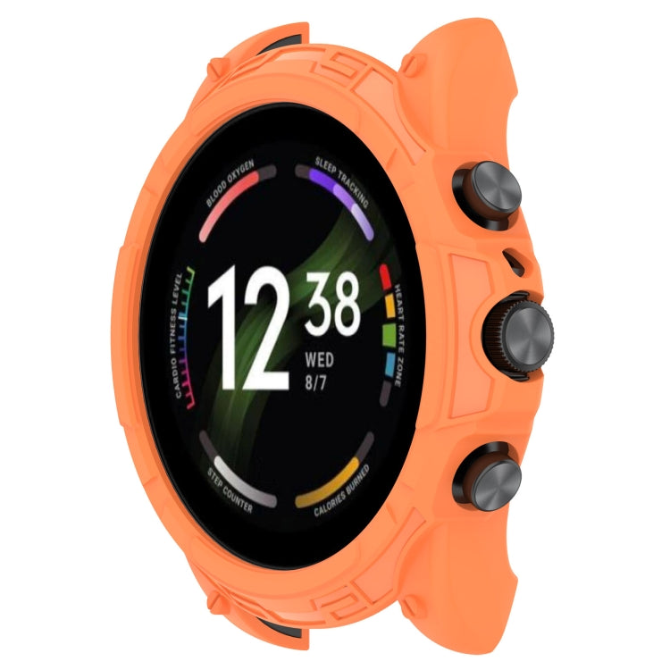 For Fossil Gen6 44mm Shockproof TPU Protective Watch Case(Orange) - Smart Wear by buy2fix | Online Shopping UK | buy2fix