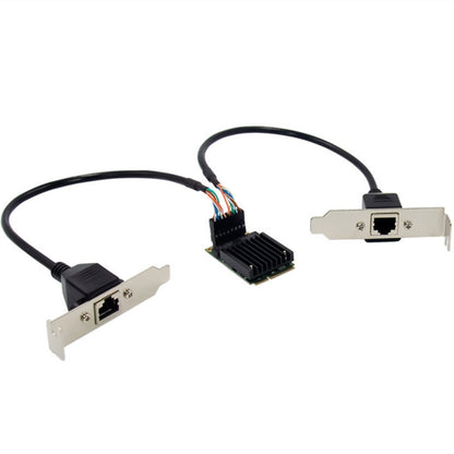 ST7251 MiniPCIE I350 Dual RJ45 Ports Server NIC 82583V - USB Network Adapter by buy2fix | Online Shopping UK | buy2fix