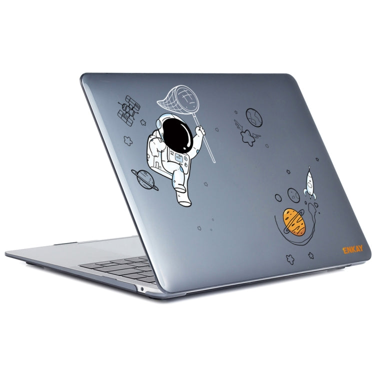 For MacBook Air 13.3 2018 A1932 ENKAY Hat-Prince 3 in 1 Spaceman Pattern Laotop Protective Crystal Case with TPU Keyboard Film / Anti-dust Plugs, Version:US(Spaceman No.2) - MacBook Air Cases by ENKAY | Online Shopping UK | buy2fix