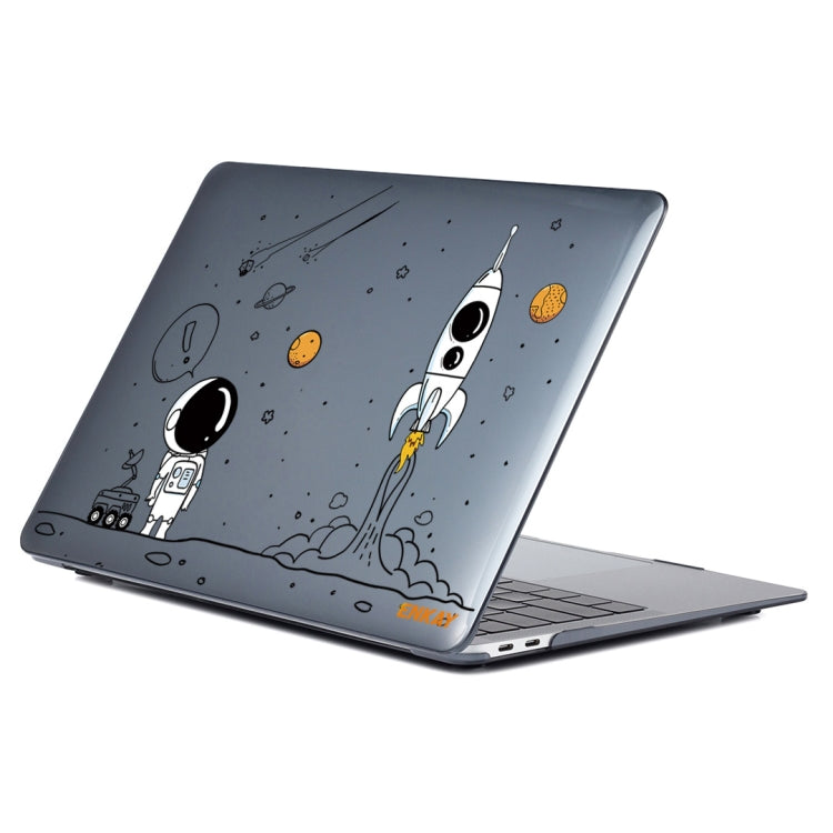 For MacBook Pro 13.3 A2251/A2289/A2338 ENKAY Hat-Prince 3 in 1 Spaceman Pattern Laotop Protective Crystal Case with TPU Keyboard Film / Anti-dust Plugs, Version:US(Spaceman No.1) - MacBook Pro Cases by ENKAY | Online Shopping UK | buy2fix