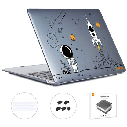 For MacBook Pro 13.3 A2251/A2289/A2338 ENKAY Hat-Prince 3 in 1 Spaceman Pattern Laotop Protective Crystal Case with TPU Keyboard Film / Anti-dust Plugs, Version:EU(Spaceman No.1) - MacBook Pro Cases by ENKAY | Online Shopping UK | buy2fix