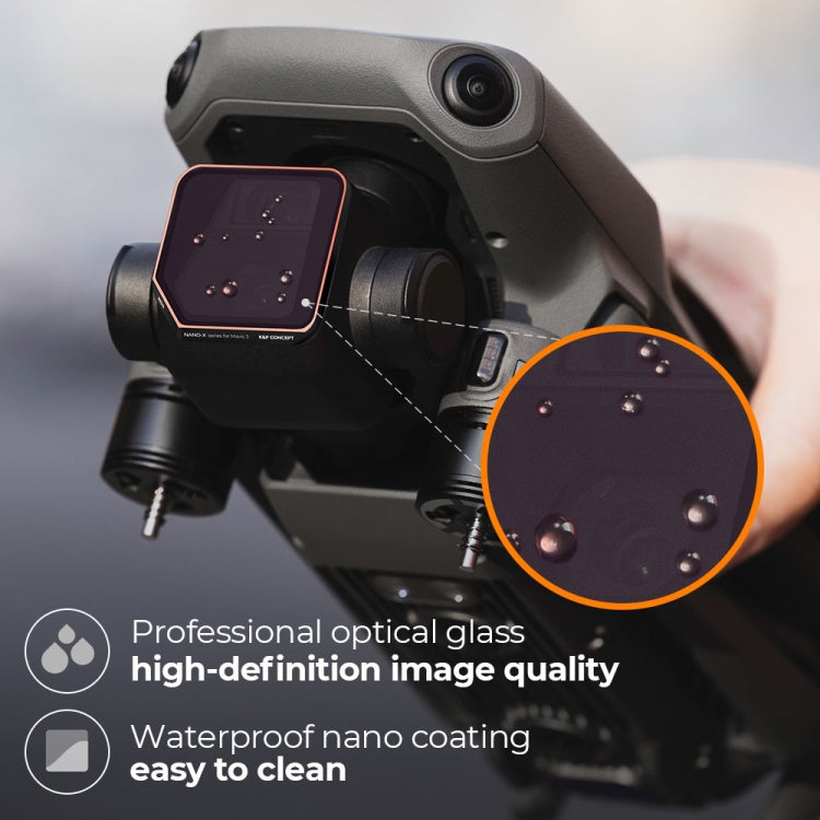 For DJI Mavic 3 K&F Concept SKU.1891 4 in 1 Lens Filter ND4 ND8 ND16 ND32 Filter Kits - DJI & GoPro Accessories by K&F | Online Shopping UK | buy2fix