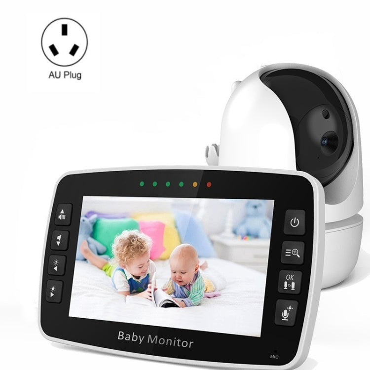 SM43A 4.3inch Color Display Night Vision Smart Zoom Baby Monitor Camera(AU Plug) - Security by buy2fix | Online Shopping UK | buy2fix