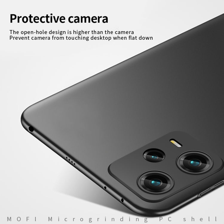 For Xiaomi Redmi Note 12 Pro 5G China MOFI Micro Frosted PC Ultra-thin Hard Case(Black) - Note 12 Pro Cases by MOFI | Online Shopping UK | buy2fix