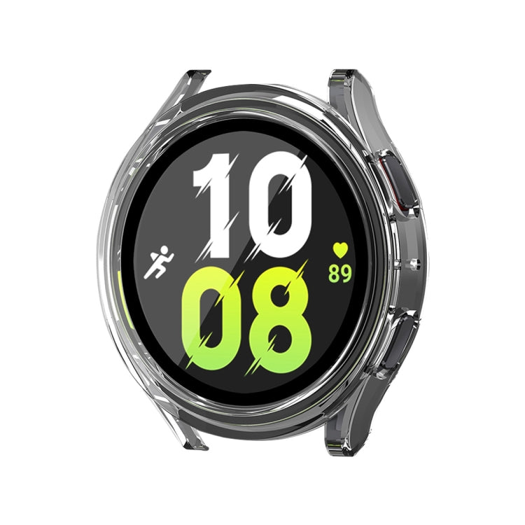 For Samsung Galaxy Watch4/5 40mm ENKAY Hat-Prince Waterproof Full Coverage PC Frame + 9H Tempered Glass Case(Transparent) - Watch Cases by ENKAY | Online Shopping UK | buy2fix