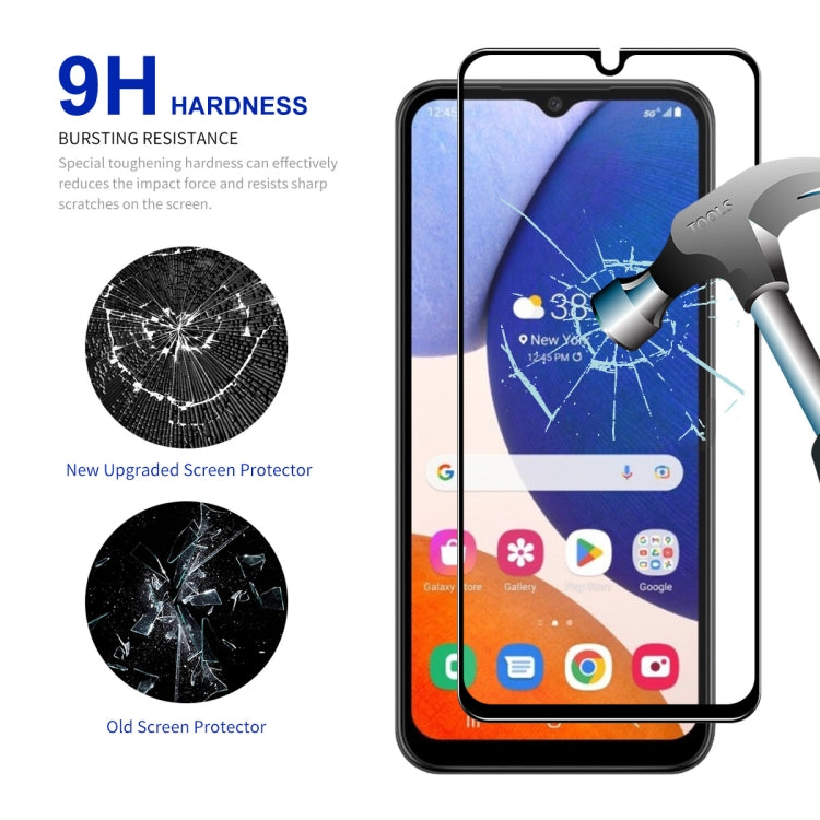 For Samsung Galaxy A14 5G 10pcs ENKAY Hat-Prince Full Glue 0.26mm 9H 2.5D Tempered Glass Full Film - Galaxy Tempered Glass by ENKAY | Online Shopping UK | buy2fix