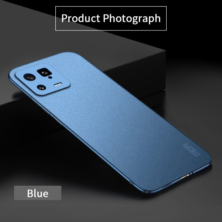 For Xiaomi 13 MOFI Fandun Series Frosted Ultra-thin PC Hard Phone Case(Blue) - Xiaomi Cases by MOFI | Online Shopping UK | buy2fix