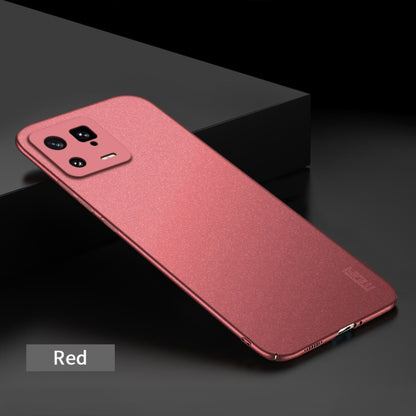 For Xiaomi 13 MOFI Fandun Series Frosted Ultra-thin PC Hard Phone Case(Red) - Xiaomi Cases by MOFI | Online Shopping UK | buy2fix