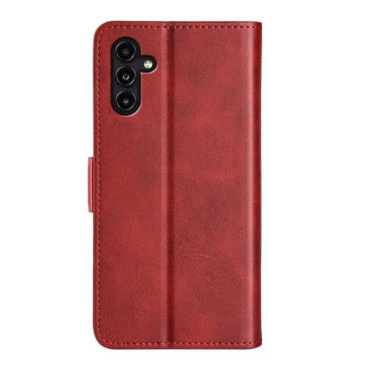 For Samsung Galaxy A14 5G Dual-side Magnetic Buckle Leather Phone Case(Red) - Galaxy Phone Cases by buy2fix | Online Shopping UK | buy2fix