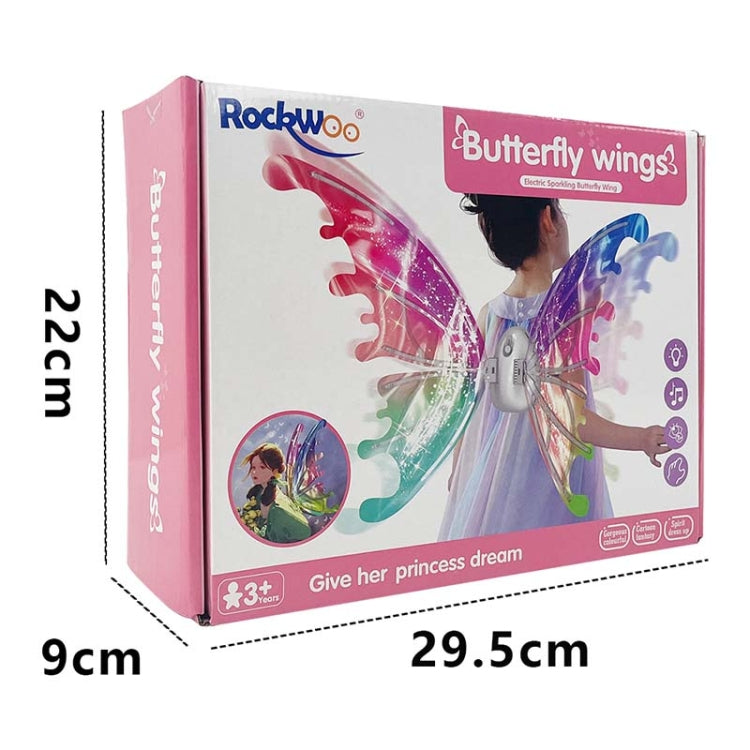 Rockwoo R01 DIY Electric Butterfly Elf Wings Toy With Light - Music Toys by buy2fix | Online Shopping UK | buy2fix