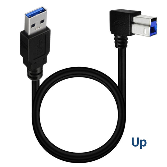 JUNSUNMAY USB 3.0 A Male to USB 3.0 B Male Adapter Cable Cord 1.6ft/0.5M for Docking Station, External Hard Drivers, Scanner, Printer and More(Up) - USB 3.0 by JUNSUNMAY | Online Shopping UK | buy2fix