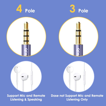 NORTHJO MTM04 4 Pole 3.5mm Male to Male Stereo Audio Aux Cable, Length:3m - Video & Audio Cable by NORTHJO | Online Shopping UK | buy2fix