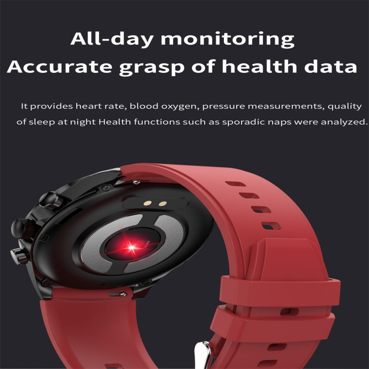 ET440 1.39 inch Color Screen Smart Silicone Strap Watch,Support Heart Rate / Blood Pressure / Blood Oxygen / Blood Glucose Monitoring(Black) - Smart Watches by buy2fix | Online Shopping UK | buy2fix