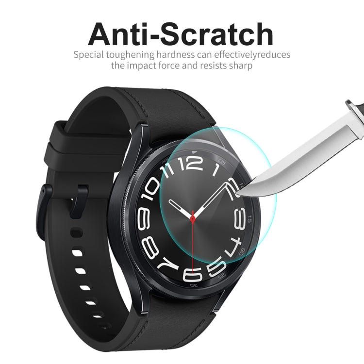 For Samsung Galaxy Watch6 Classic 43mm 10pcs ENKAY 0.2mm 9H Tempered Glass Screen Protector Watch Film - Screen Protector by ENKAY | Online Shopping UK | buy2fix