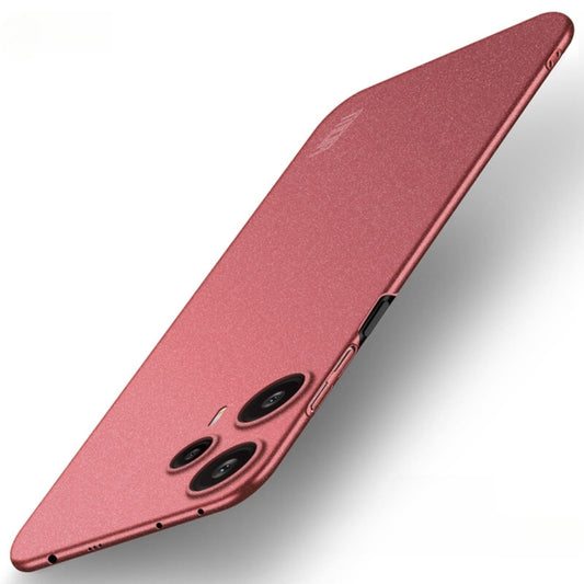 For Xiaomi Redmi Note 12 Turbo /Poco F5 5G MOFI Fandun Series Frosted PC Ultra-thin All-inclusive Phone Case(Red) - Xiaomi Cases by MOFI | Online Shopping UK | buy2fix