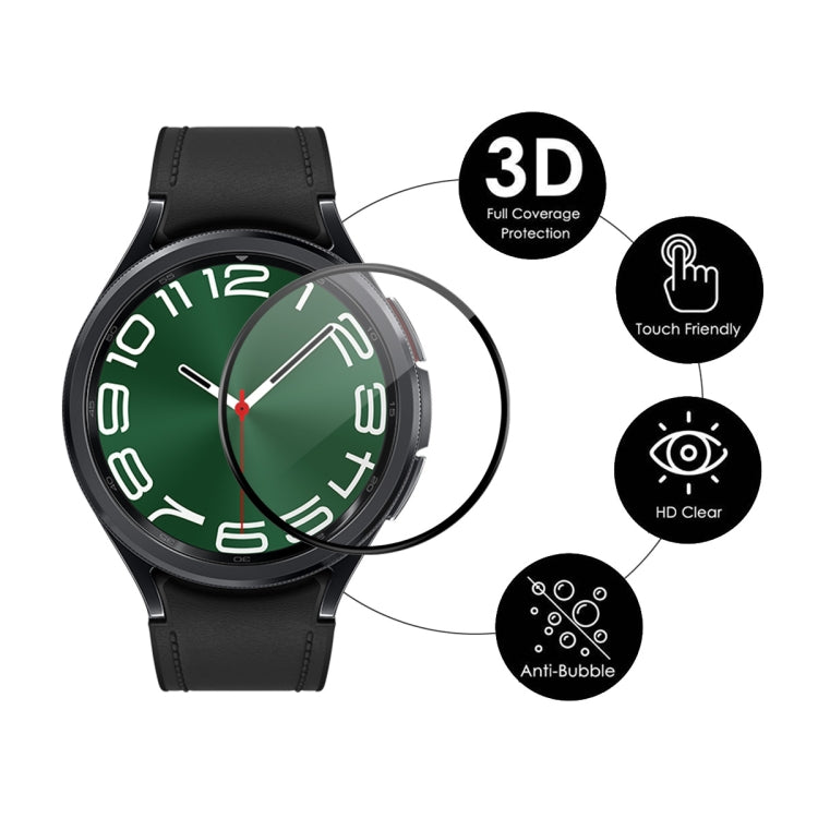 For Samsung Galaxy Watch6 Classic / Ultra 47mm 2pcs ENKAY 3D Full Coverage Soft PC Edge + PMMA HD Screen Protector Film - Screen Protector by ENKAY | Online Shopping UK | buy2fix