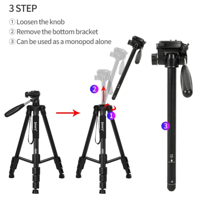 JMARY KP2254 Three colors are available Cell Phone SLR Outdoor Photography Tripod Stand(Blue) - Tripods by Jmary | Online Shopping UK | buy2fix